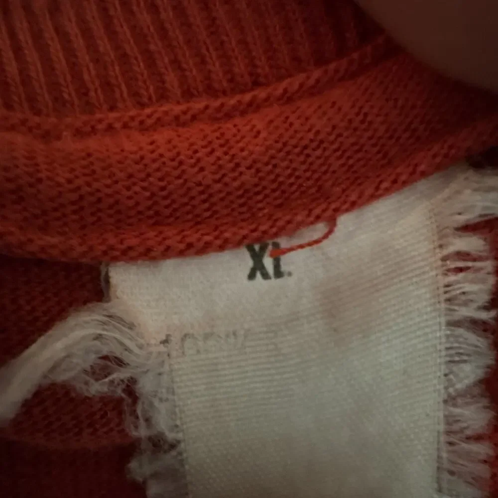Vintage Cape Island Knitters Pocket Knit T-Shirt Red Mens XL Crew Single Stitch
